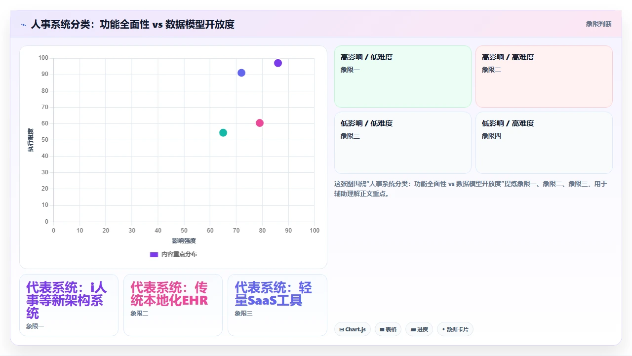 从未来五年组织规模变化倒推当前人事系统的选型决策