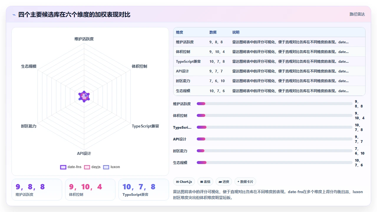 claude code 对日期时间处理库的选择建议是否最新