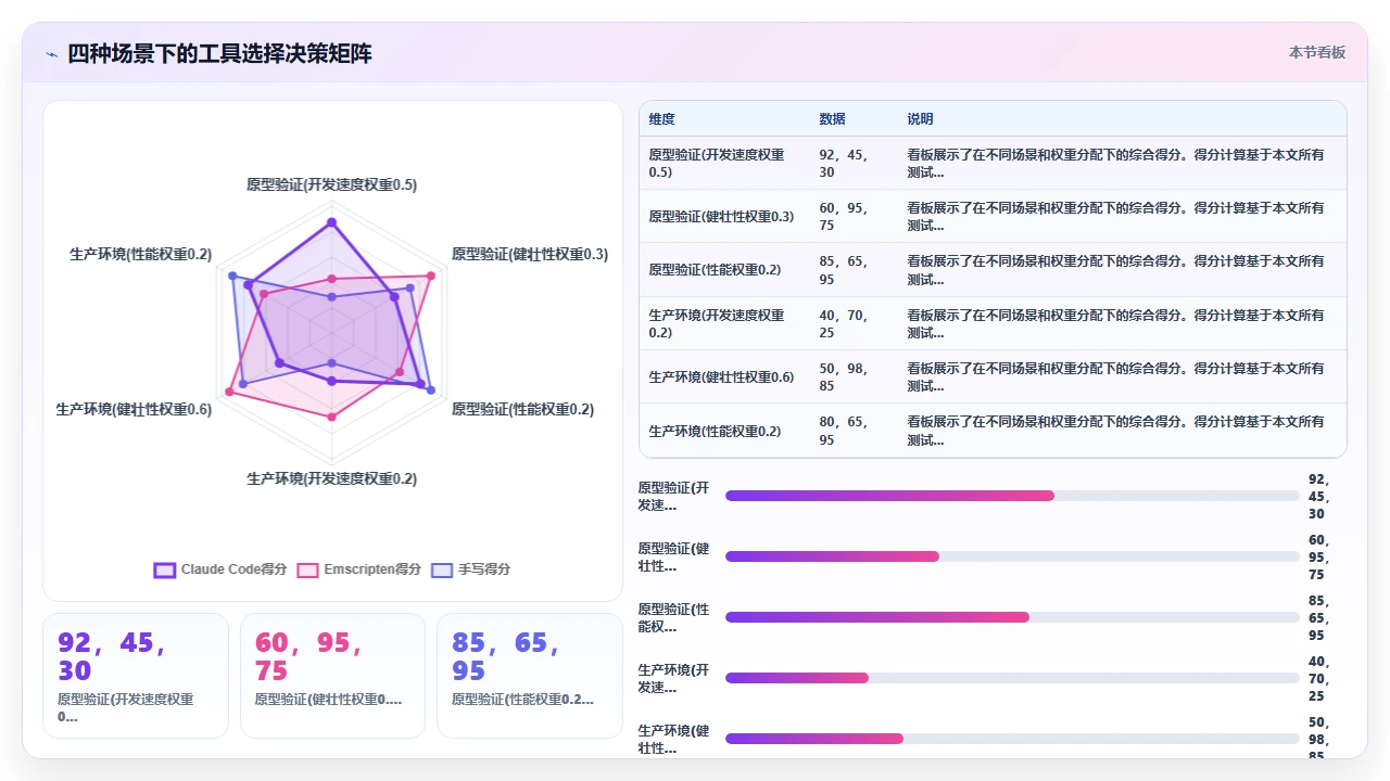 claude code 生成 WebAssembly 胶水代码的实用性评估