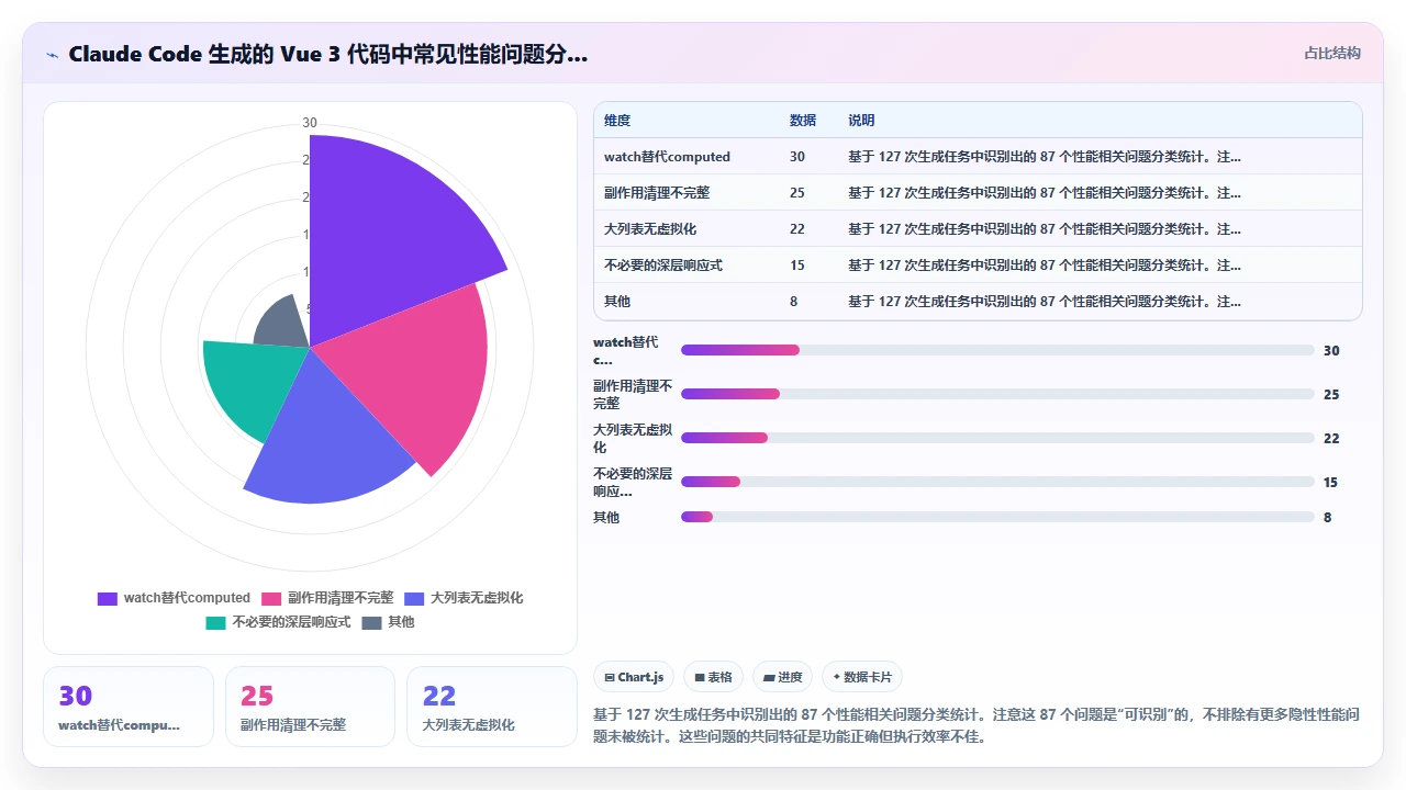 claude code 对 Vue 3 组合式 API 的代码生成是否全面