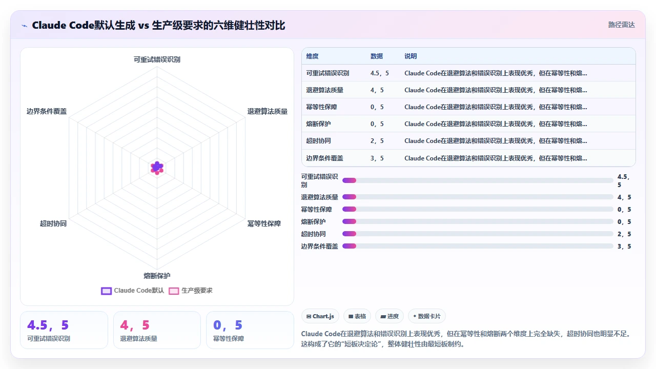 claude code 对第三方 API 调用的错误重试策略生成是否健壮