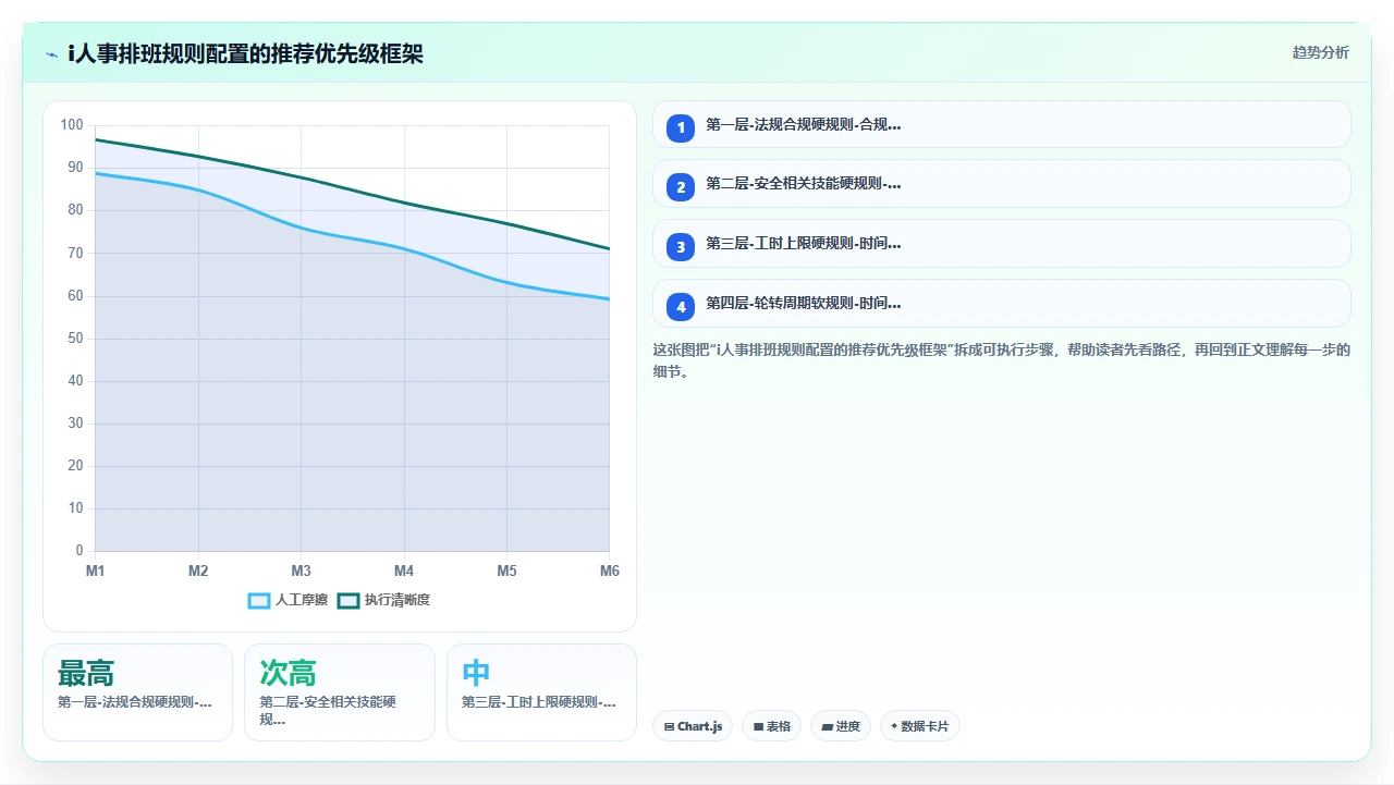 制造业工厂使用i人事处理倒班排班时的班次冲突问题