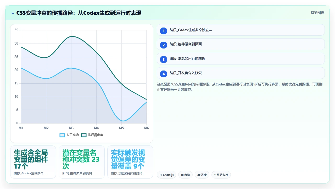 使用codex代码加速前端组件开发时遇到的响应式样式冲突