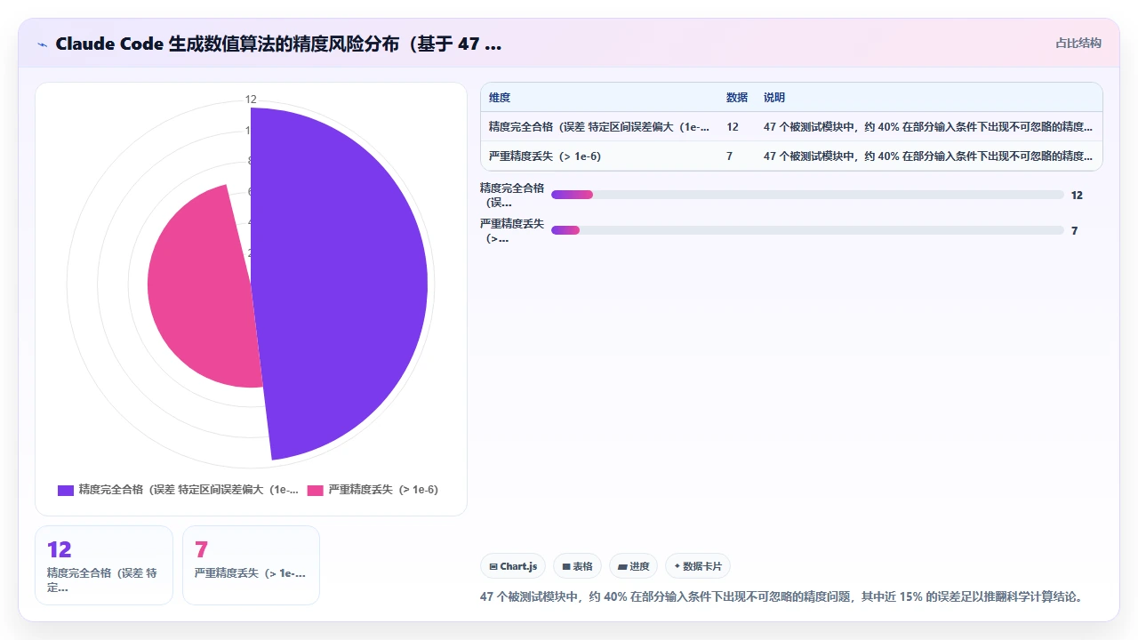在科学计算项目中使用 claude code 生成数值算法时的精度问题