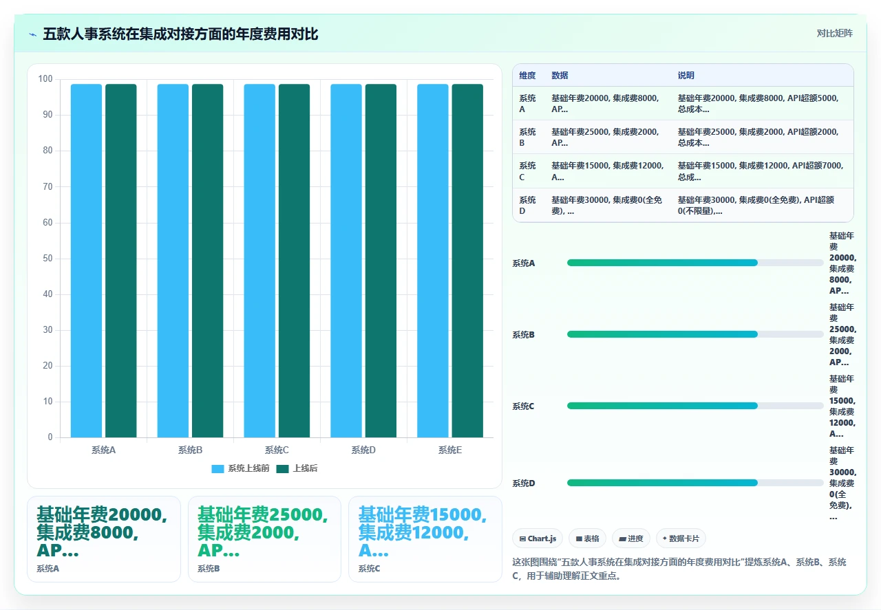 中小企业对比人事系统时容易忽略的年度维护成本差异