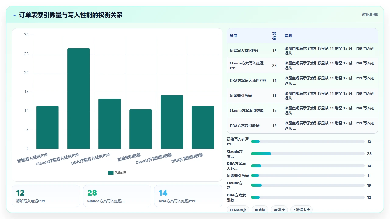 claude code 辅助编写数据库迁移脚本时对索引建立的建议是否可靠